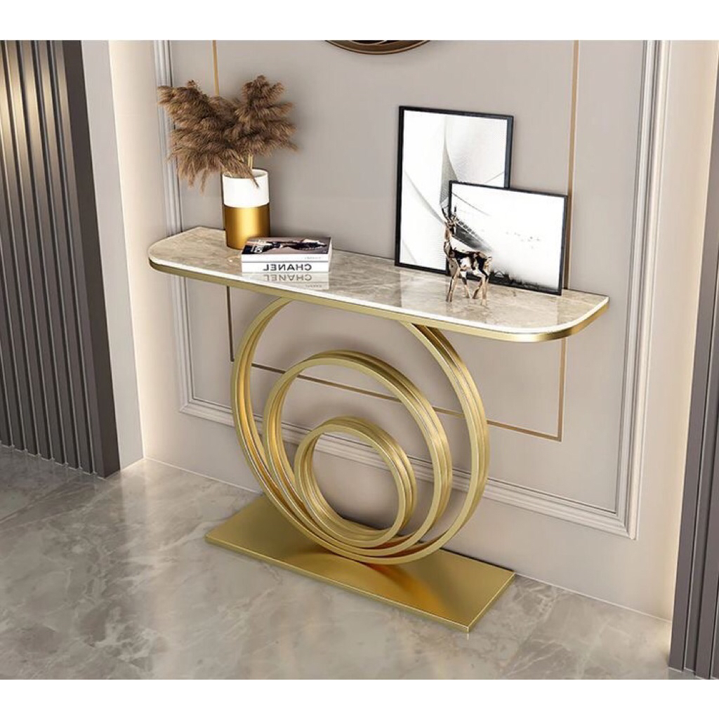 Jual meja console minimalis top marmer,meja console modern | Shopee ...