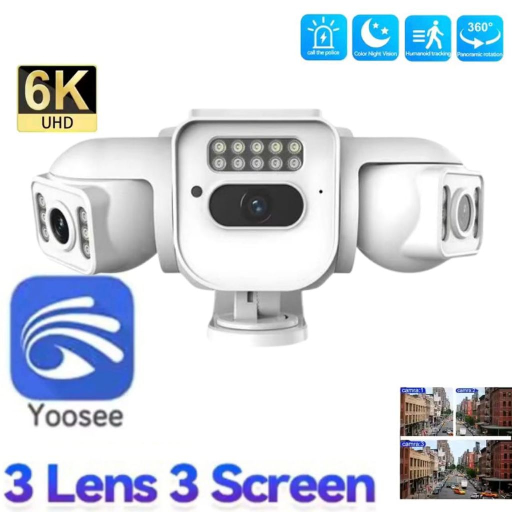 Jual Yoosee outdoor dual lensa waterproof Tiga Layar camera | Shopee ...