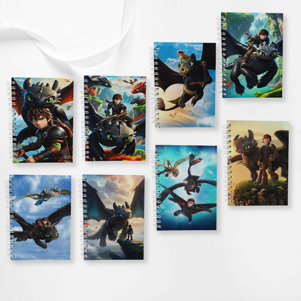 Jual Note Book Spiral Large (10 cm X 14 cm) How To Train Your Dragon ...