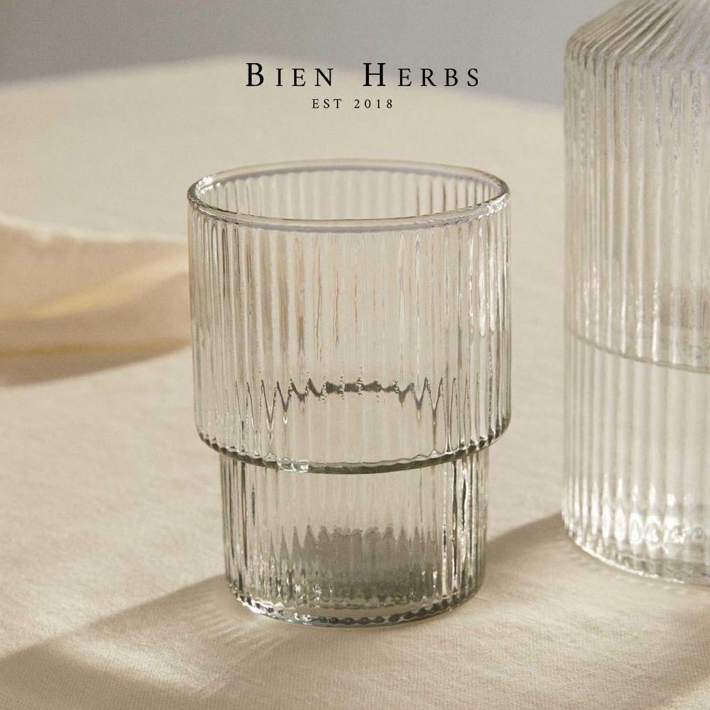 Jual BIEN KANO Ripple Glass Stackable Gelas Stripe Origami Aesthetic ...
