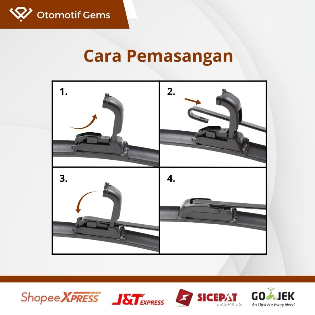 Jual Wiper Frameless Mobil Karimun Wagon R Halus Anti Suara Sepasang ...