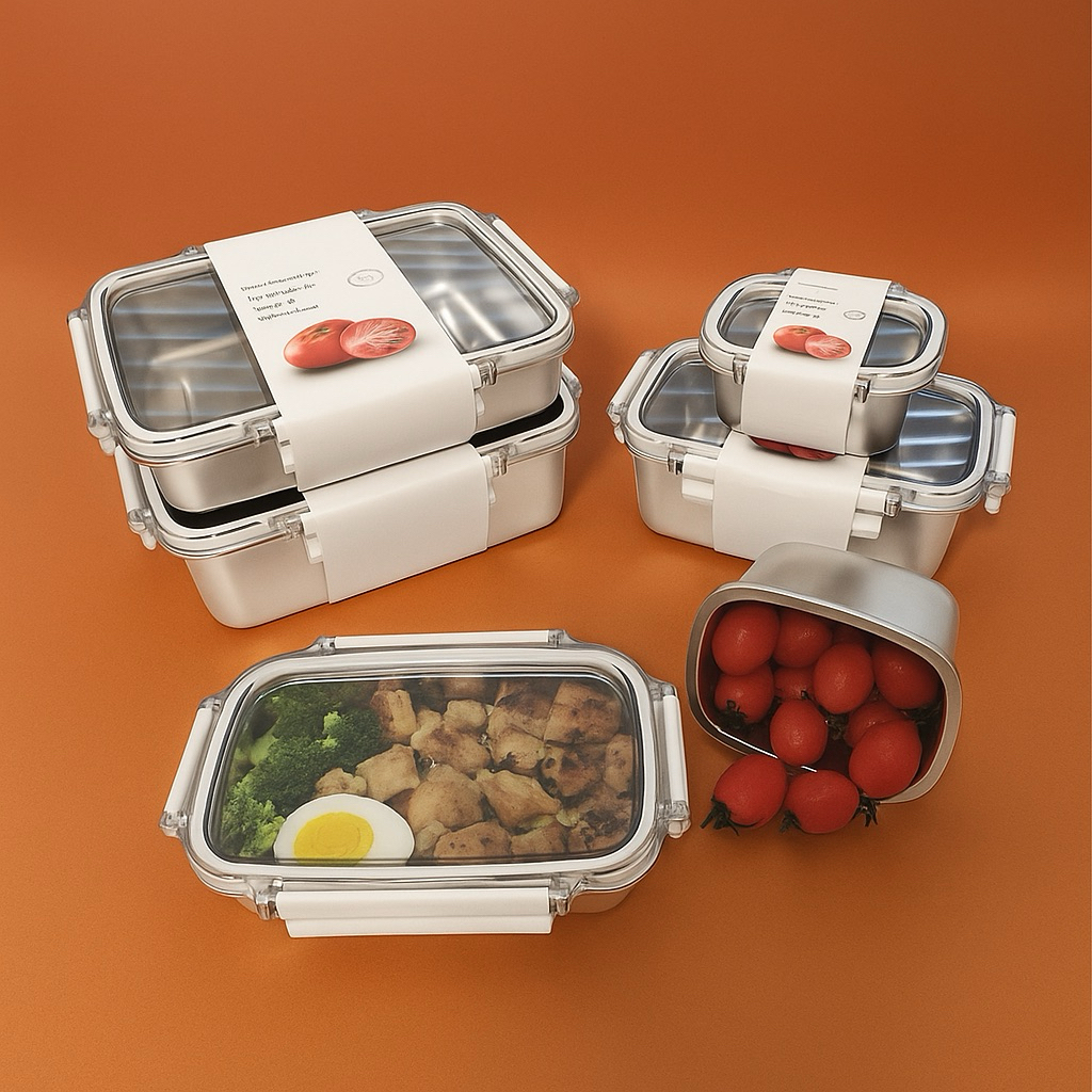 Jual Food Container Storage Box Stainless Steel / Kotak Makan Anti ...
