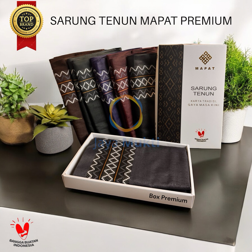 GROSIR 10 PCS SARUNG TENUN MAPAT UKURAN DEWASA MOTIF DOBBY FULL SERIES