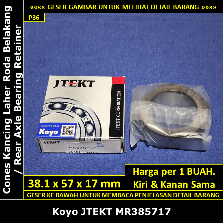 Jual Kancing Bearing Roda Belakang Mitsubishi Colt L300 Bensin & Diesel ...