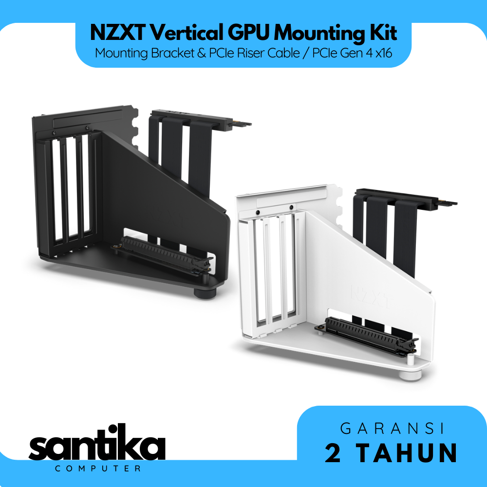 Jual NZXT Vertical GPU Mounting Kit Mounting Bracket & PCIe Riser Cable ...