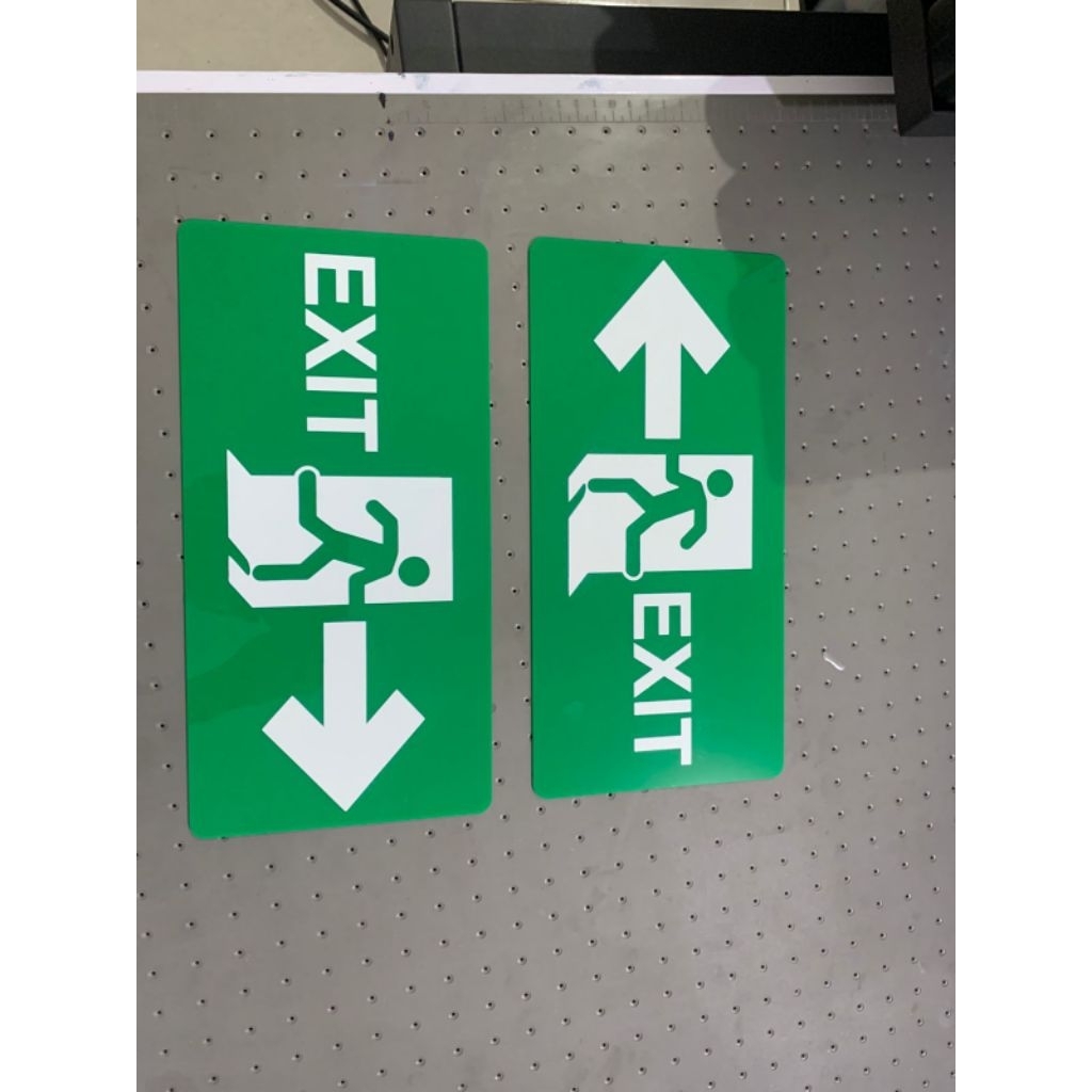 Jual Akrilik signage / Papan penanda EXIT (print uv) tebal 2mm | Shopee ...