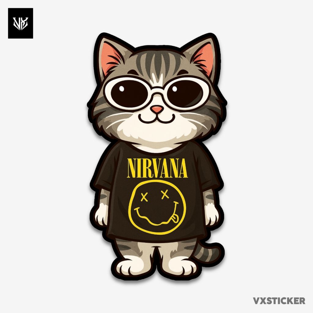 Jual Stiker/Sticker Kucing Band Lucu #21 VXSTICKER | Shopee Indonesia