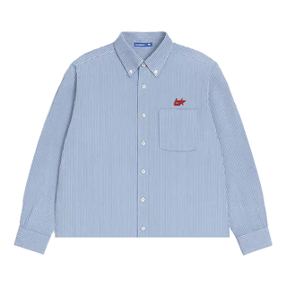 Bitsnbobs Longshirt Boxy Stripe Oversized Cotton