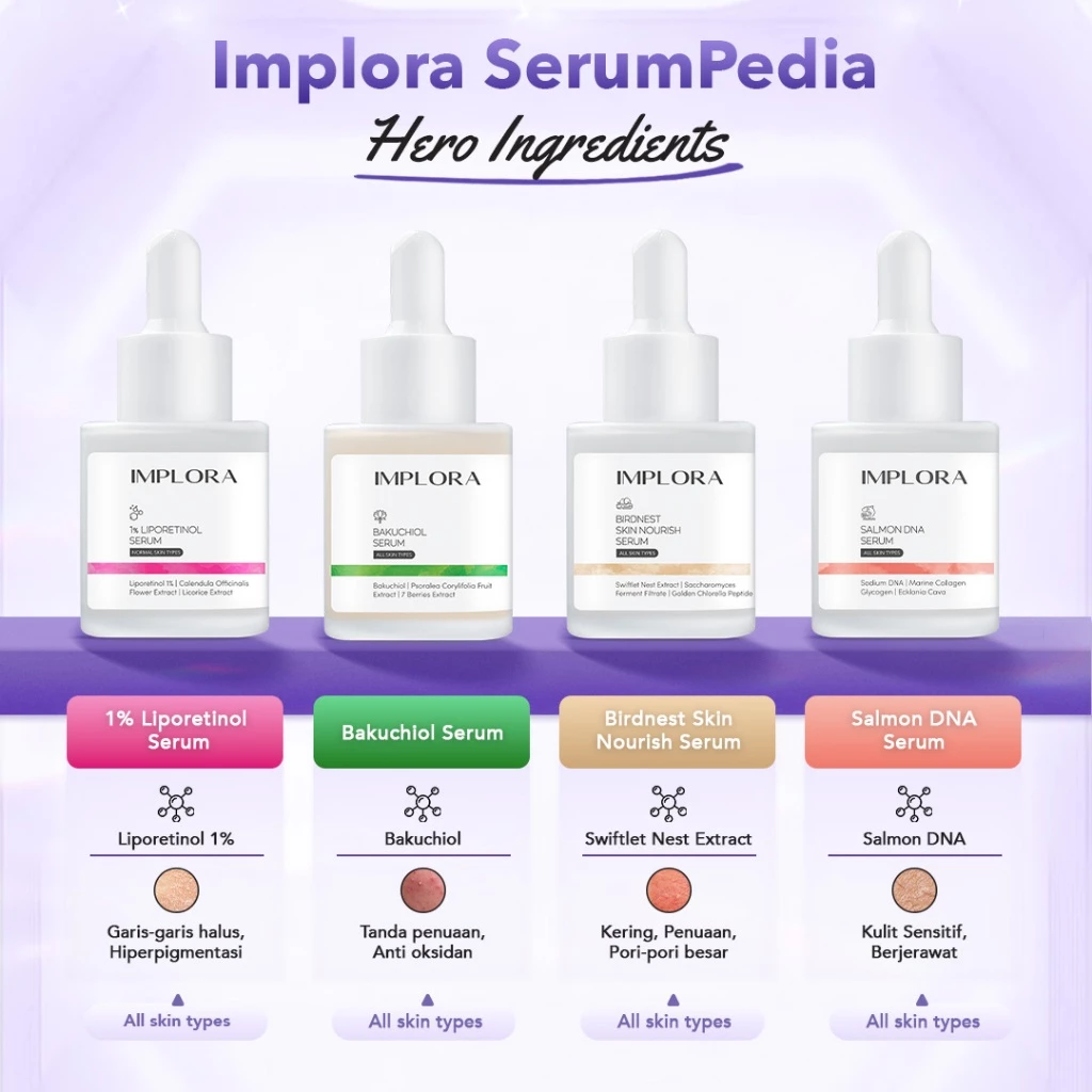 Serum Wajah Implora 20ML untuk Perawatan Kulit dan Kecantikan