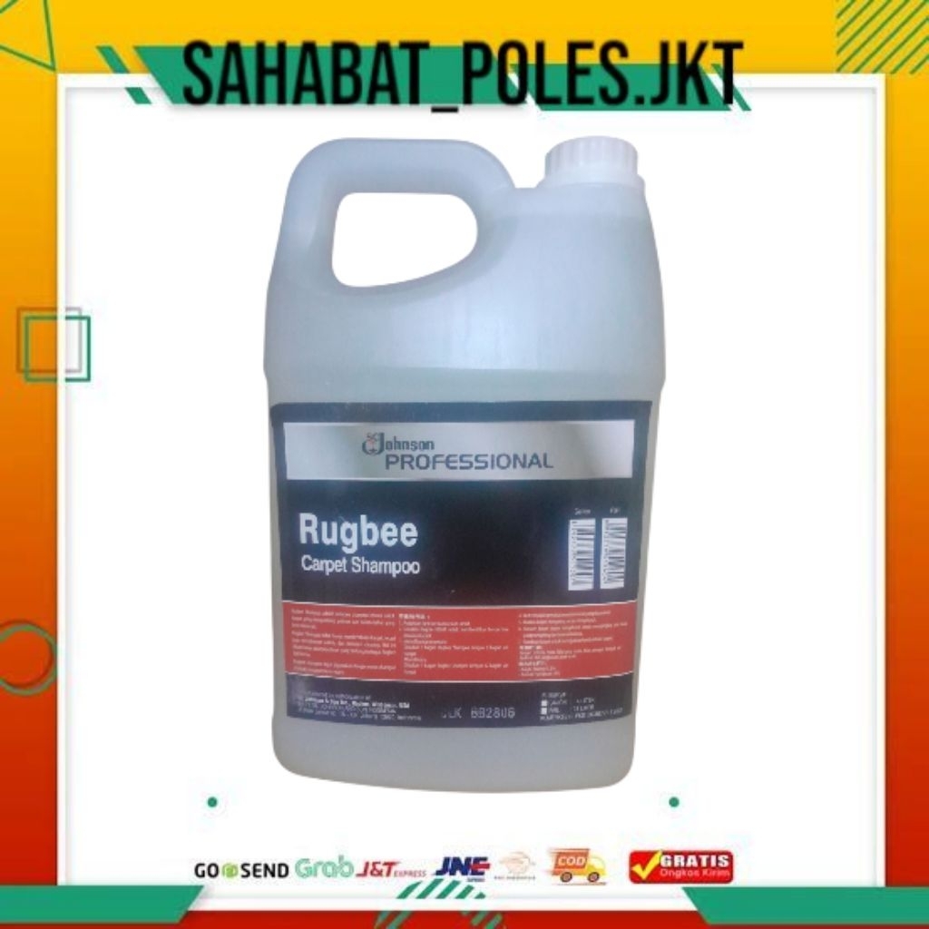 Jual RUGBEE SHAMPO CARPET JHONSON 4LT | Shopee Indonesia