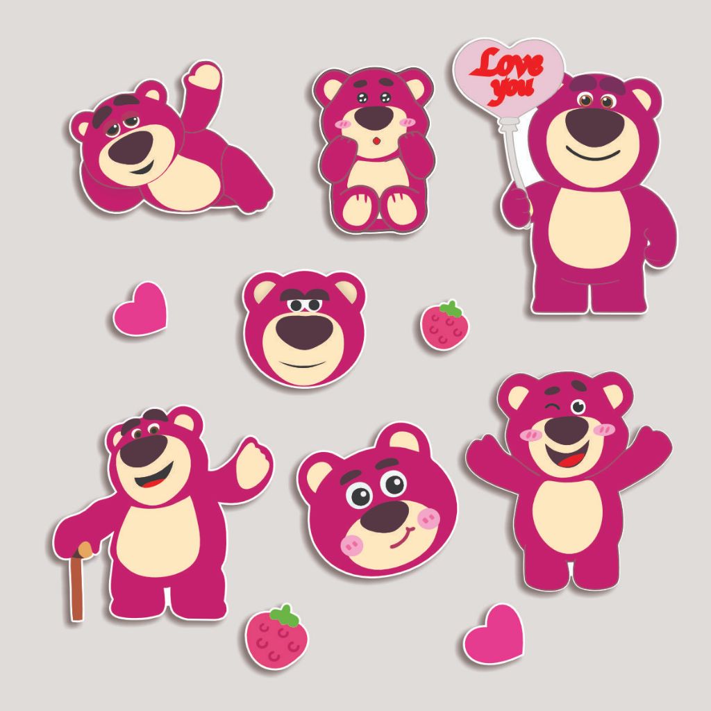Jual Stiker Karakter Lotso Satu Set | Shopee Indonesia