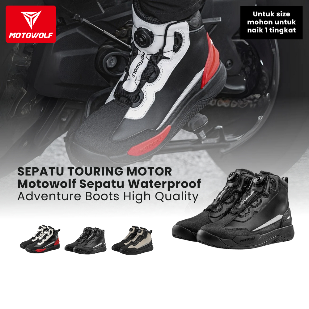 Jual Sepatu Touring Motor Motowolf Waterproof Adventure Boots High ...