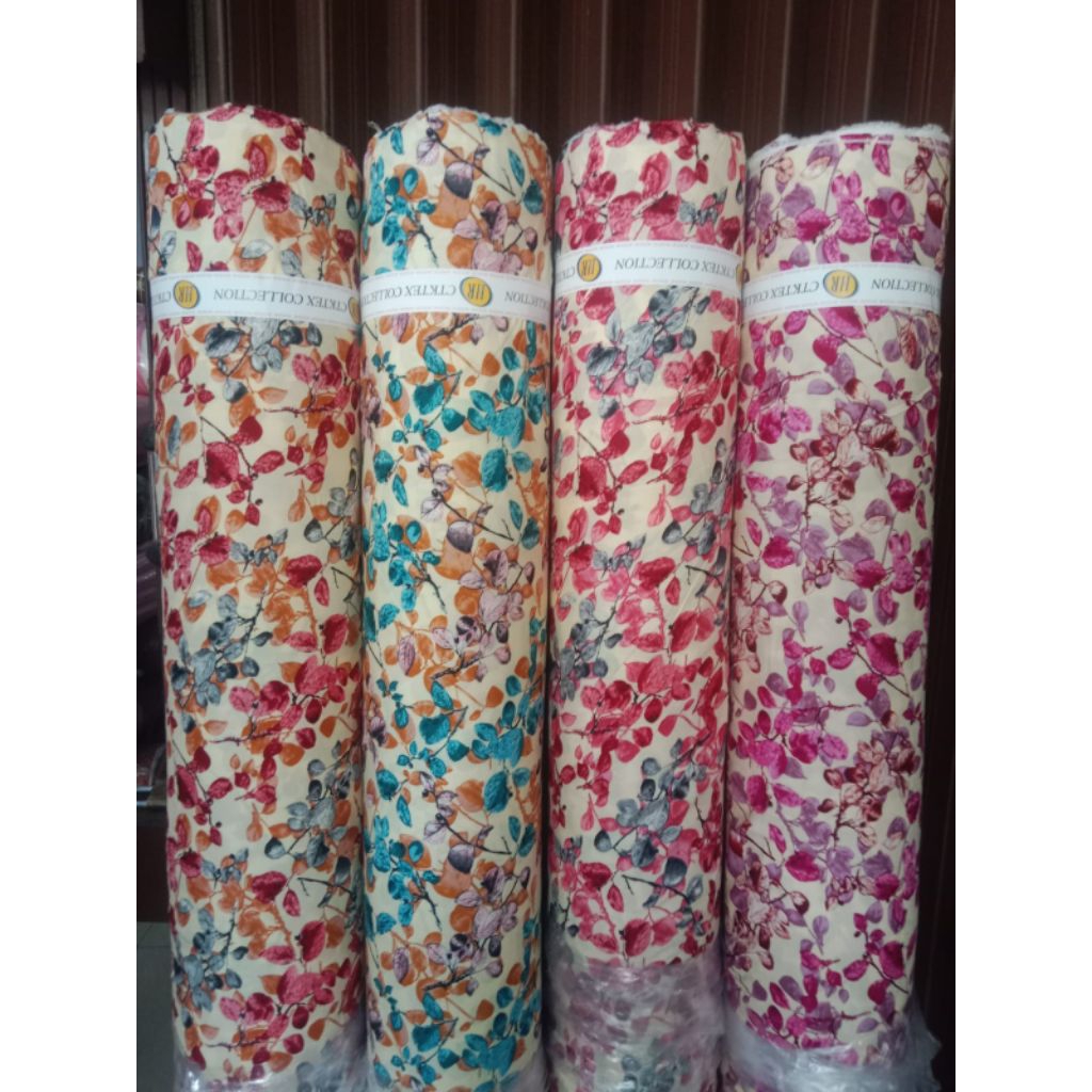 Jual Kain Rayon Viscose Motif Bunga Terbaru | Shopee Indonesia
