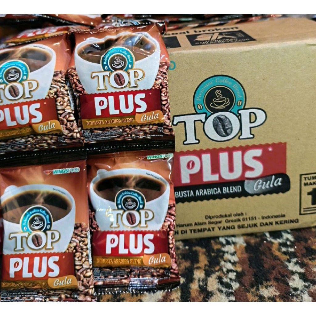 Jual Kopi TOP PLUS gula renteng atua 10 sachet | Shopee Indonesia
