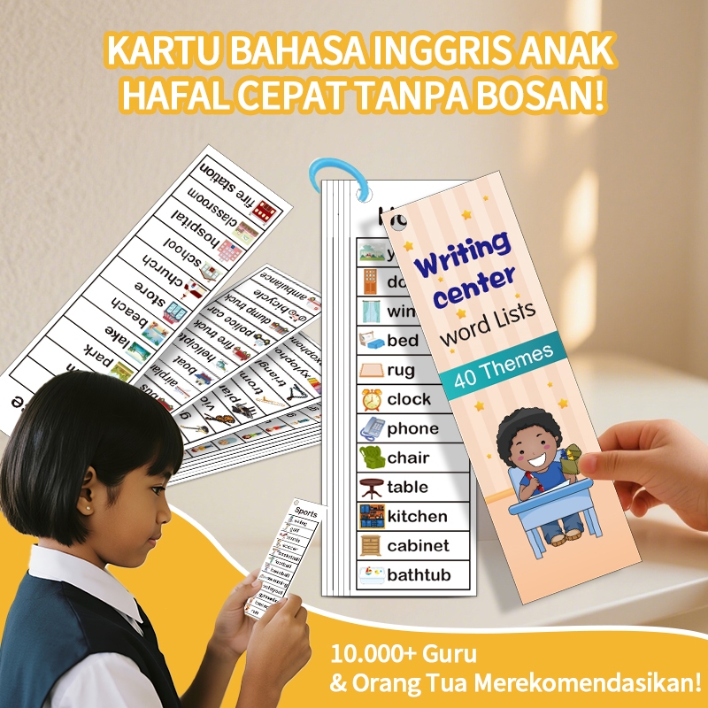 Jual Flash Card Edukasi Anak Mengenal Huruf 40 Halamankartu Flash 480 ...