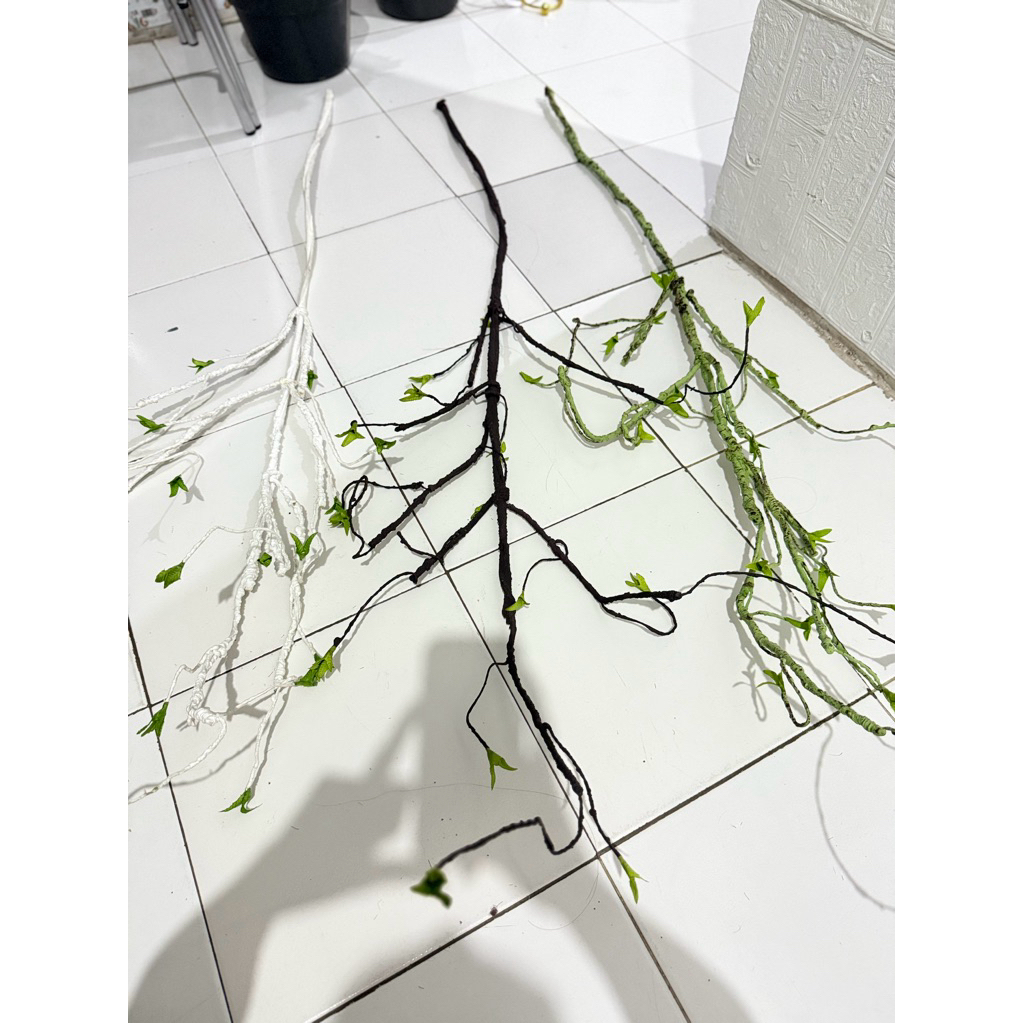 Jual Ranting flexsible daun/Ranting elastis artificial/1 batang ...