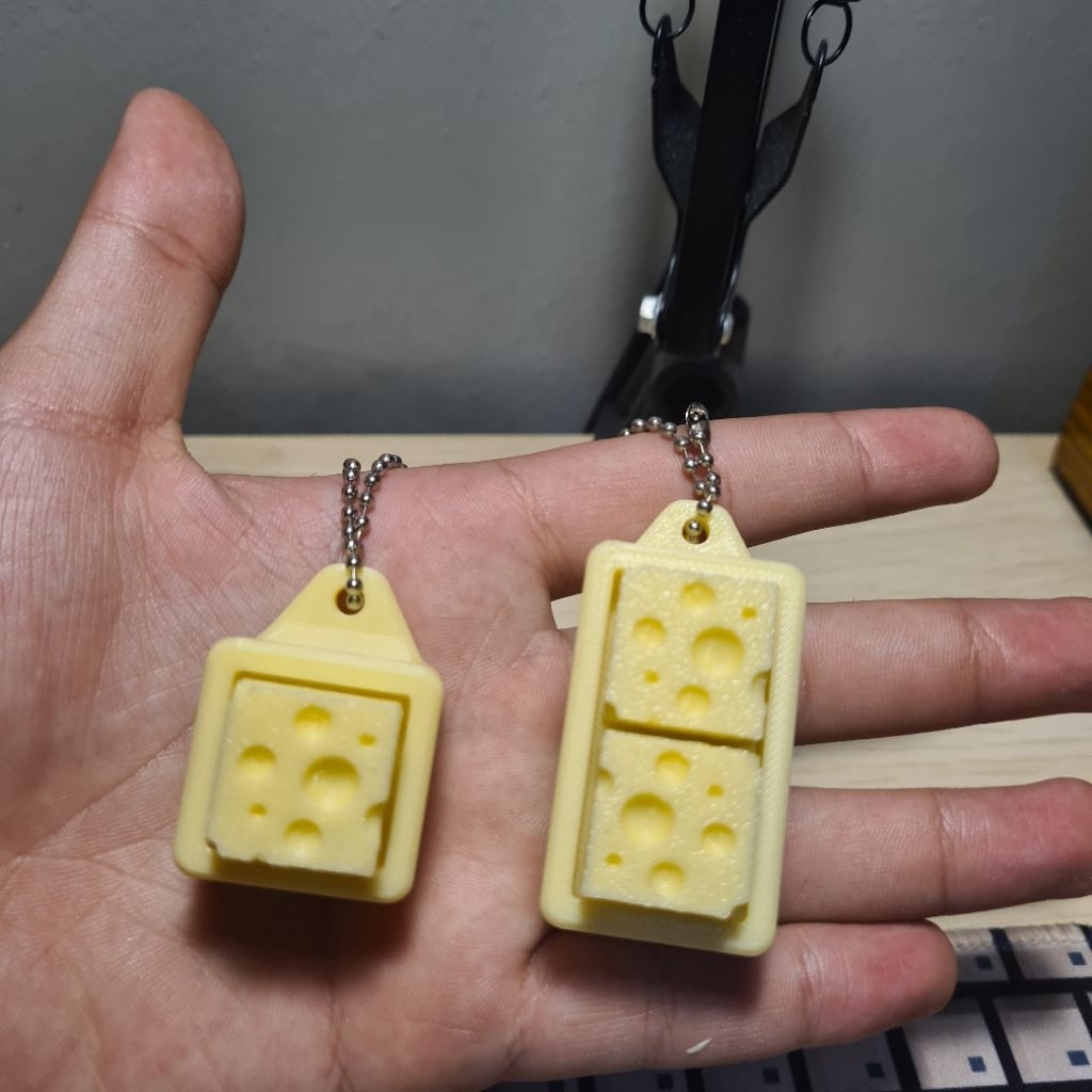 Jual Switch Tester Keychain Cheese Keju ASMR Keyboard Mechanical Fidget ...