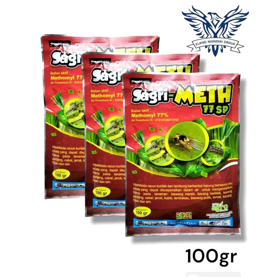 Jual Sagri-Meth 100gr methomyl 77 % Insektisida pengendali hama ulat ...