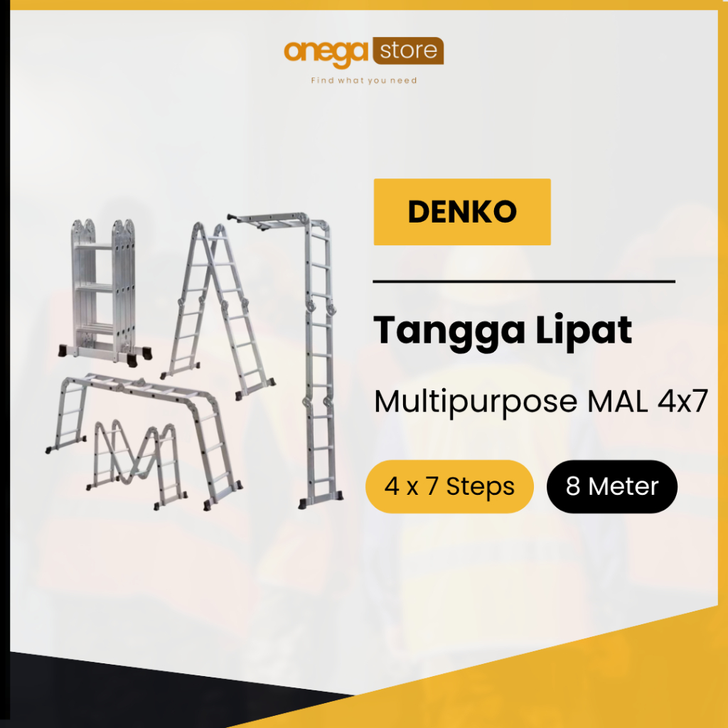 Product image Denko Tangga Lipat Multipurpose MAL 4x7 8 Meter