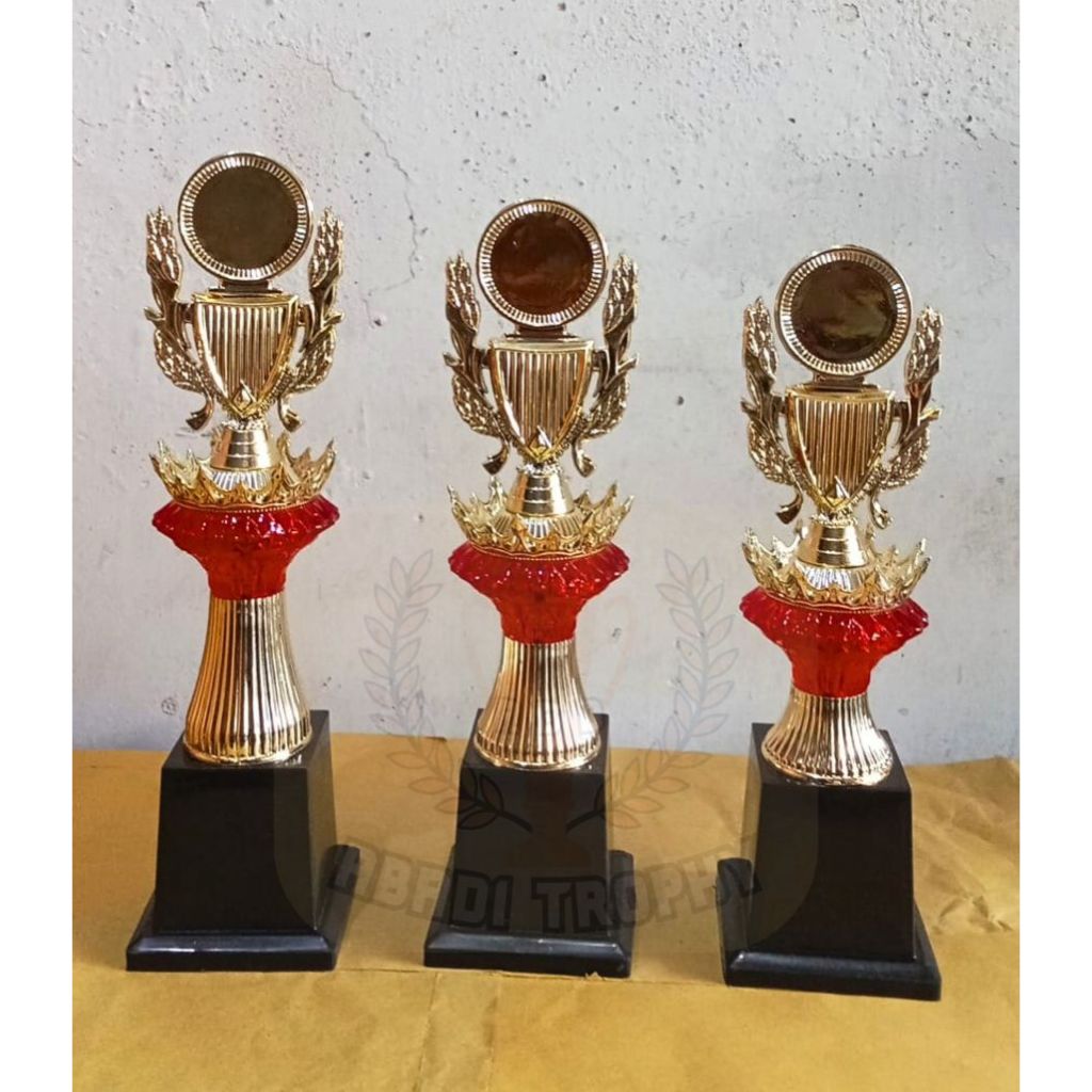 Jual ABD TROPHY- PIALA ASBAK JD MAHKOTA MEWAH MERAH PERSET JUARA 1,2,3 ...