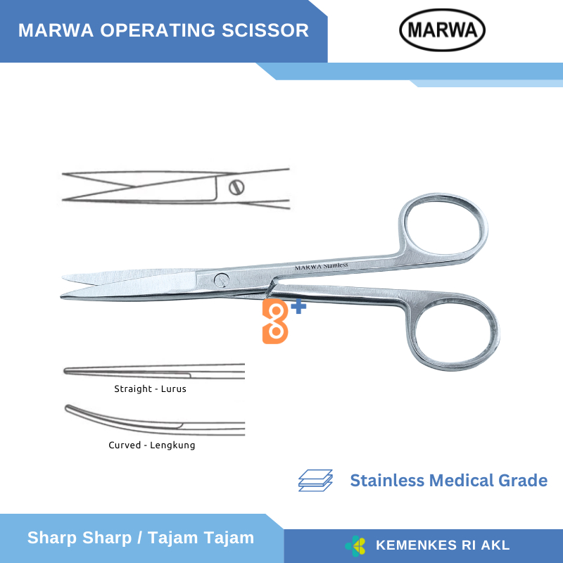 Jual Operating Scissor Straight Sharp - Sharp / Gunting Operasi Lurus ...