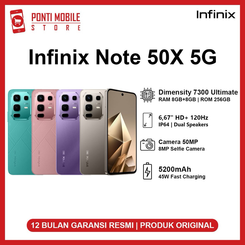 Jual INFINIX NOTE 50X 5G | Shopee Indonesia