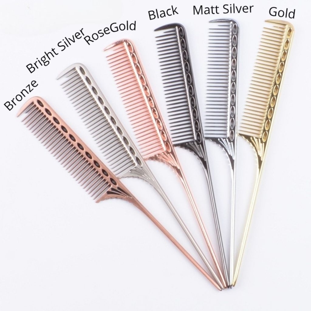 Jual Sisir Ekor Rambut Stainless Steel Tahan Karat Sisir Penata Rambut ...