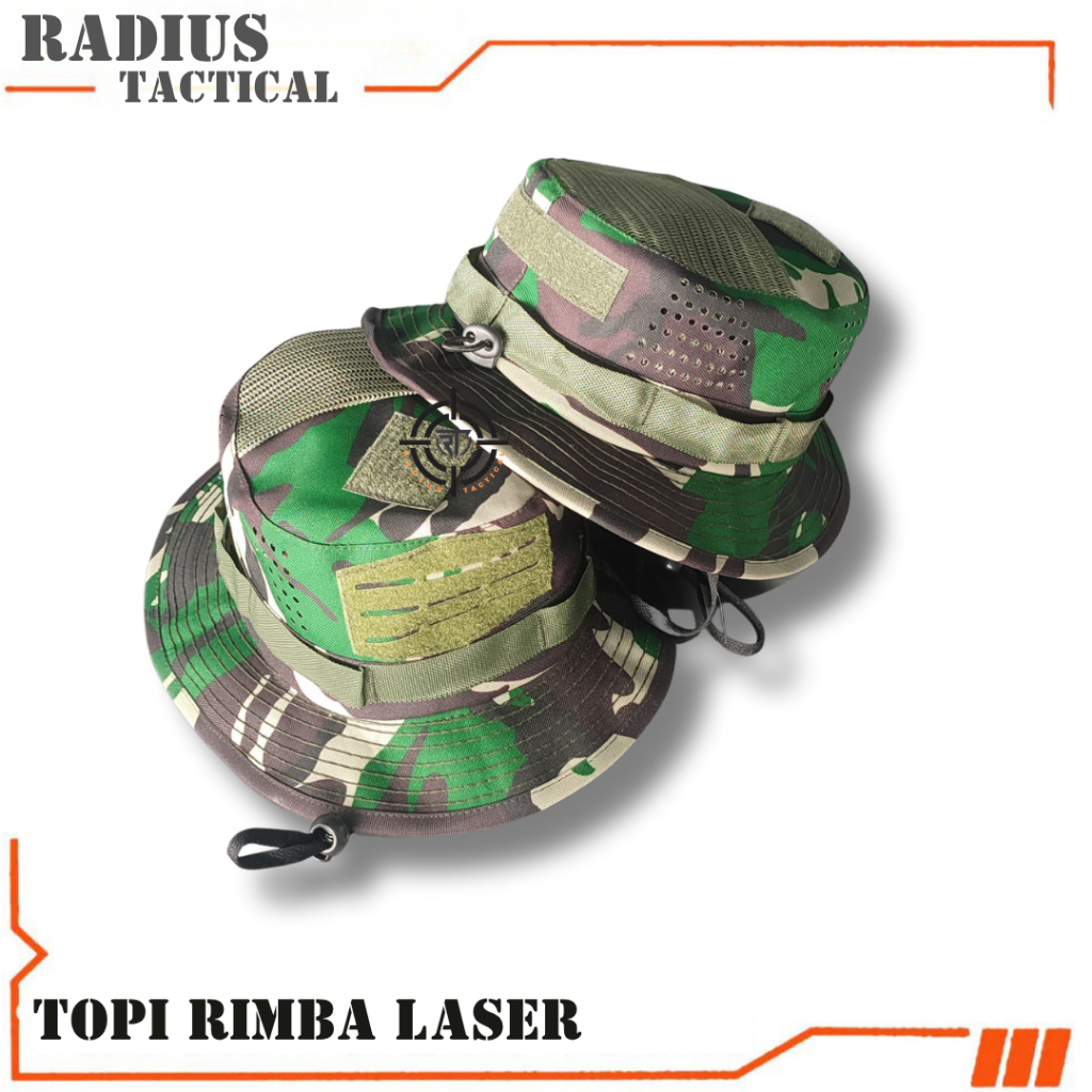 Jual TOPI RIMBA ARMY HATS BUCKET MILITARY LORENG VARIASI LASER COD ...