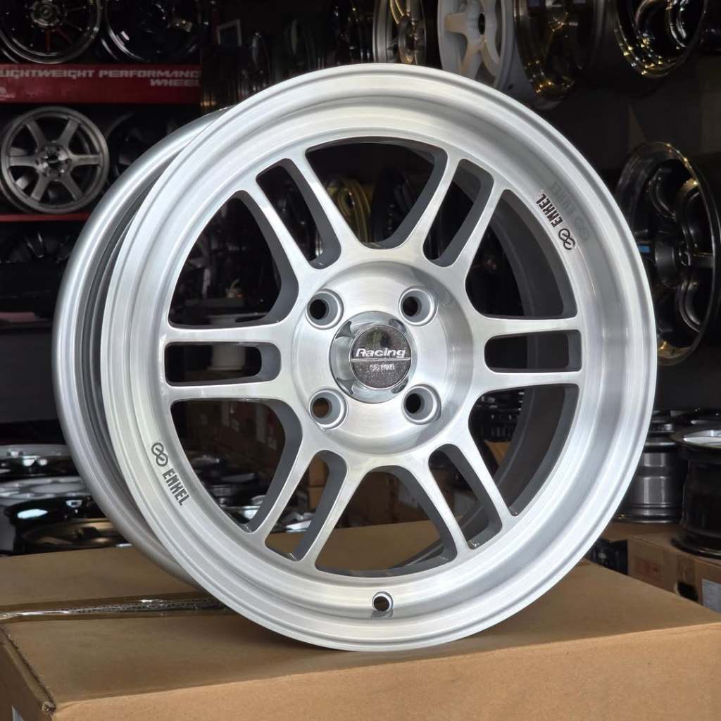 Jual Velg Enkei RPF1 - Brush Silver Ring 15 Lebar 7 ET 38 PCD 4x100 ...