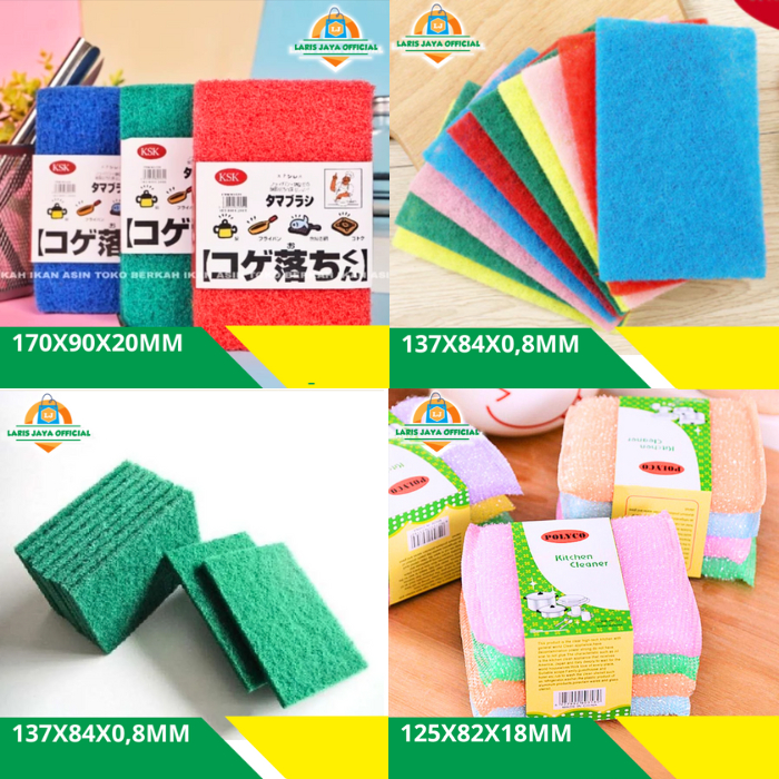 Jual Spons Cuci Piring Sabut Hijau Spon Pad Hijau Serbaguna Best ...