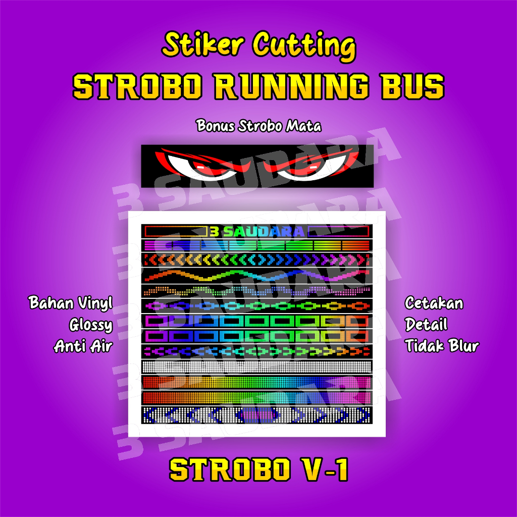 Jual STROBO V1- V2 - V3 - V4 Miniatur BUS RKC_Stiker Cutting | Shopee ...