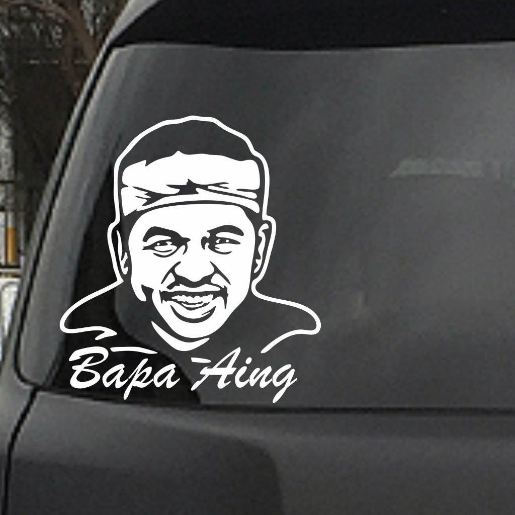 Jual cutting sticker mobil dedi mulyadi KDM stiker kaca mobil bapa aing ...