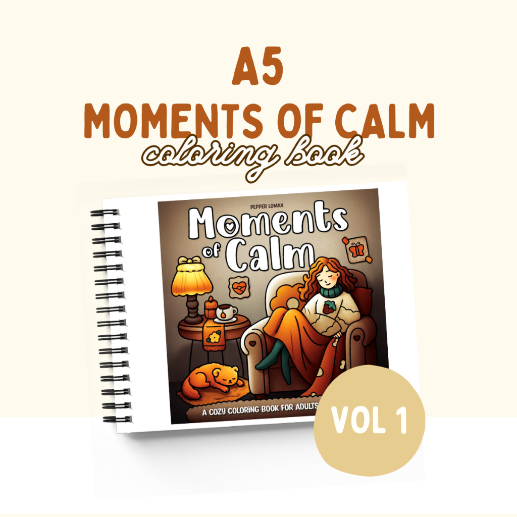 Jual Coloring Book For Adults And Kids MOMENTS OF CALM VOL 1 Buku ...