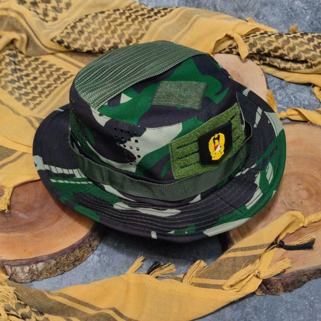 Jual Topi Boonie Loreng TNI Camo Militer Tactical Army Hat Outdoor ...