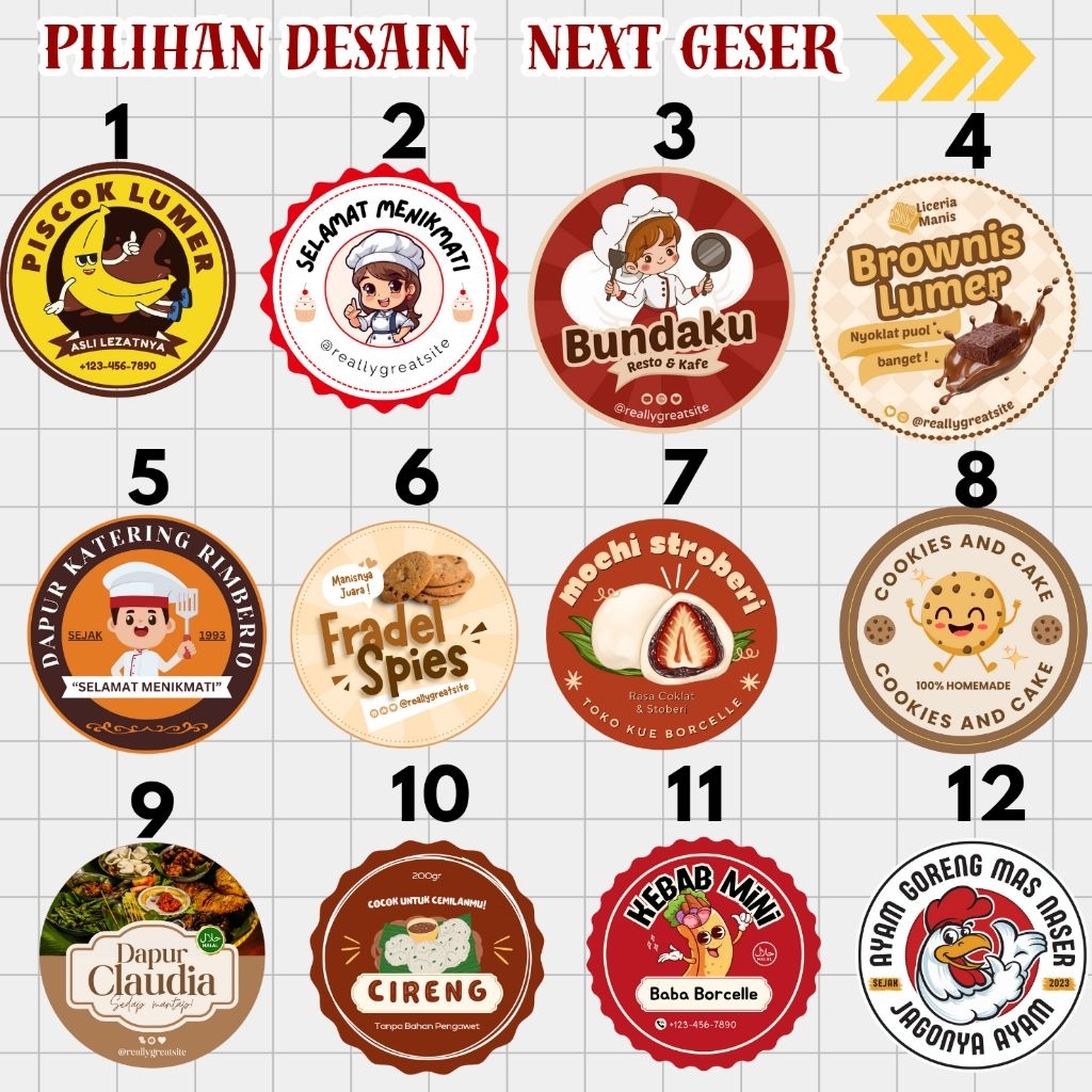 Jual stiker seblak/stiker kemasan makanan custom free design | Shopee ...