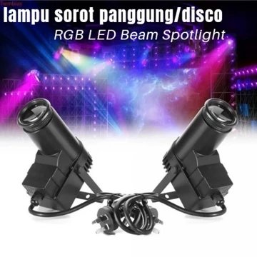 PINSPOT Lampu Sorot Panggung Warna Warni Laser LED 10W RGBW 4in1 Party Light Stage EU Plug 240V