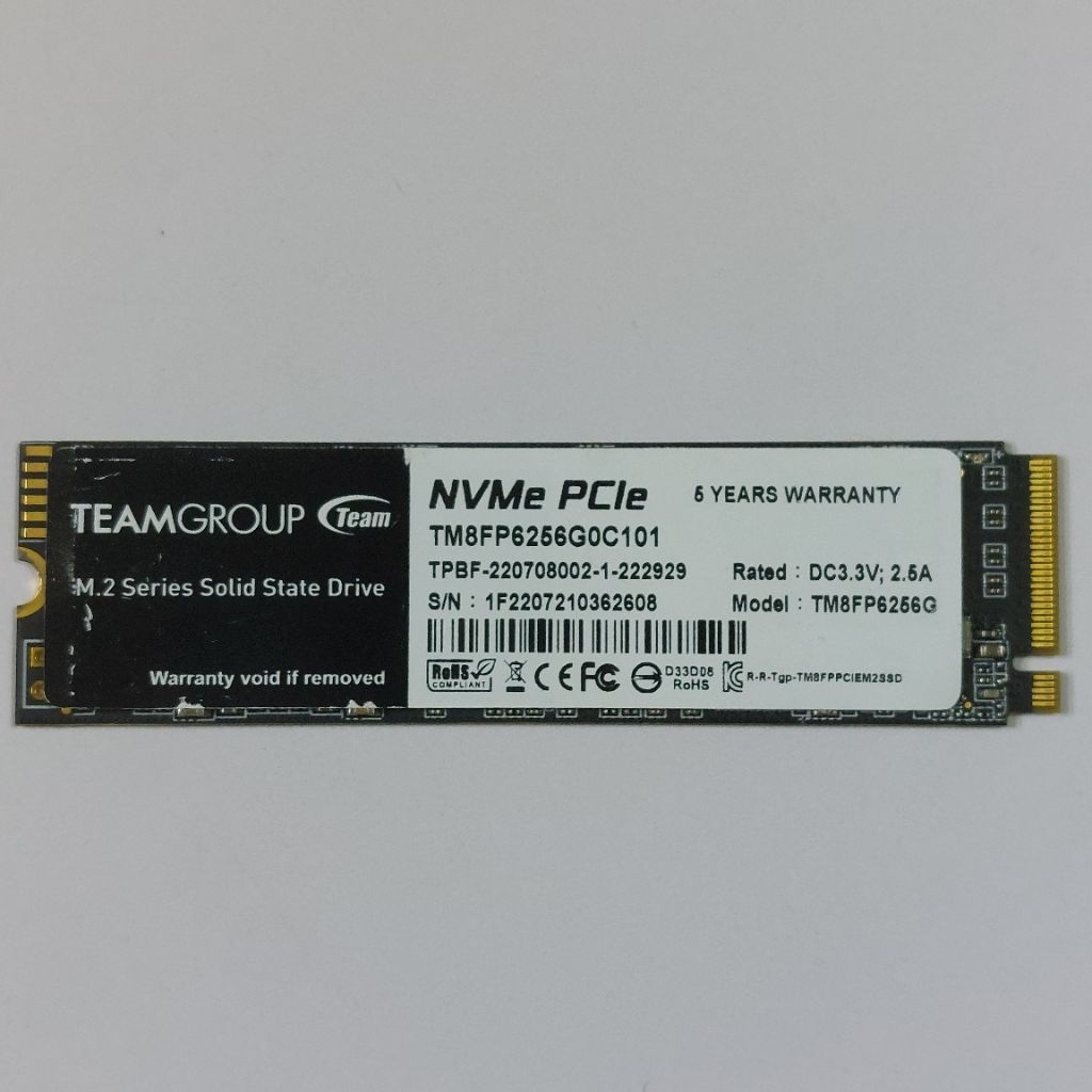 Jual SSD M.2 NVME 2280 256 GB TEAMGROUP Sentinel 98% | Shopee Indonesia