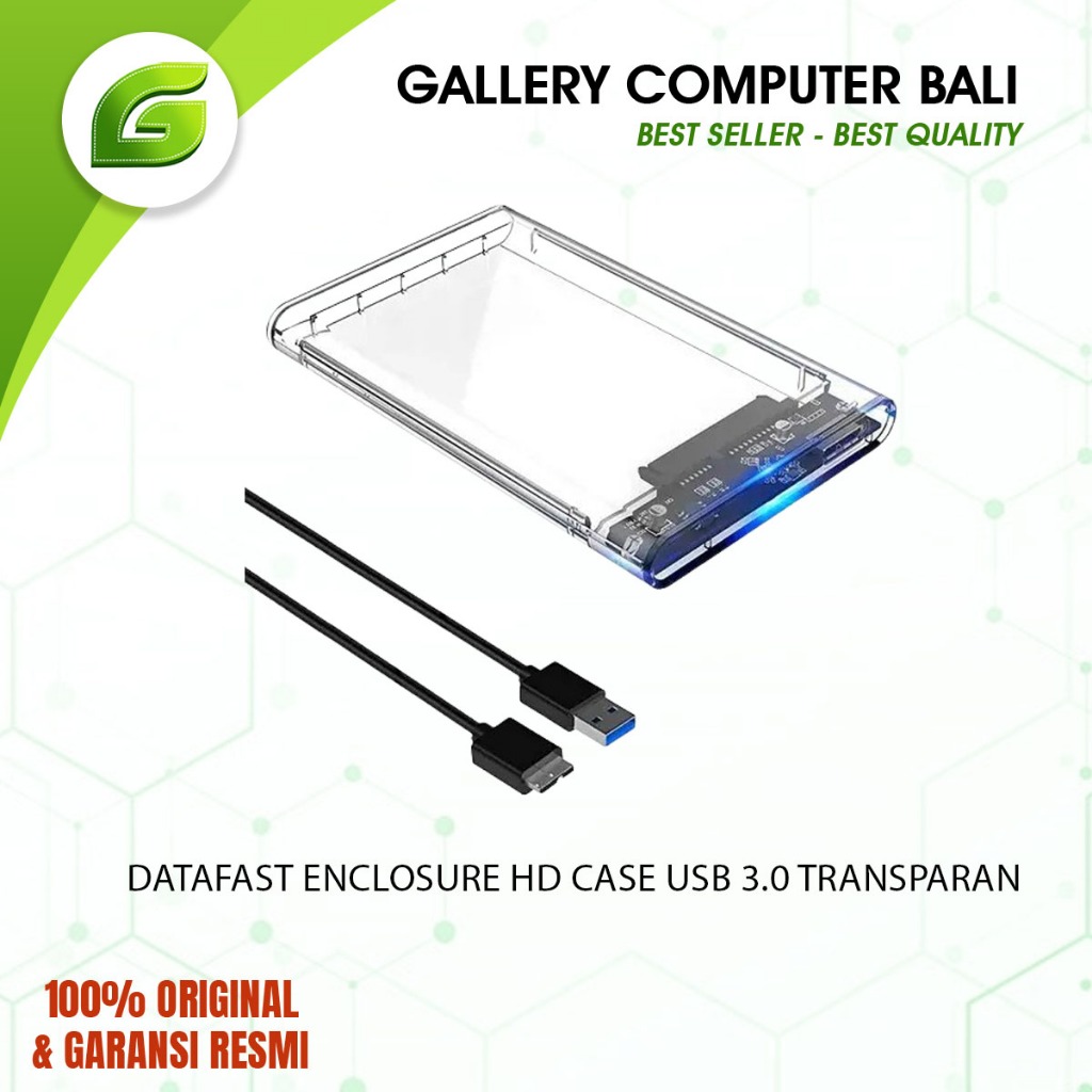Jual CASING HARDDISK HDD SSD ENCLOSURE EXTERNAL TRANSPARENT 2.5 INCH ...