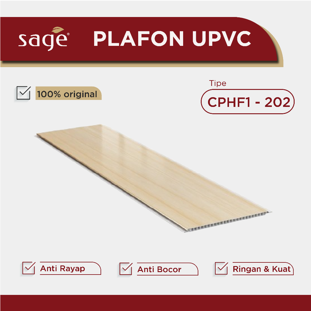 Jual UPVC Plafon Sage / CPHF1-202 20 cm / Dr Shield / Plafon UPVC ...