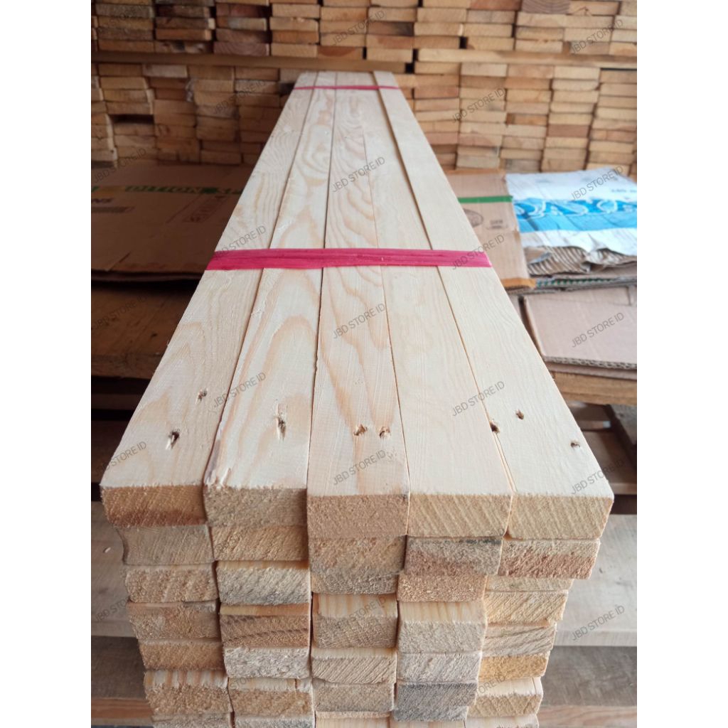 Jual Lis / Reng Kayu Jati Belanda ukuran 3,5x100 / List Kayu Palet ...