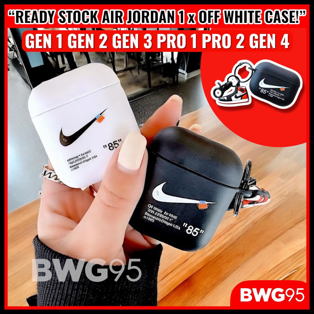 Cover Airpods Nike Off White HOT Nike Off White Airpods Pro Case