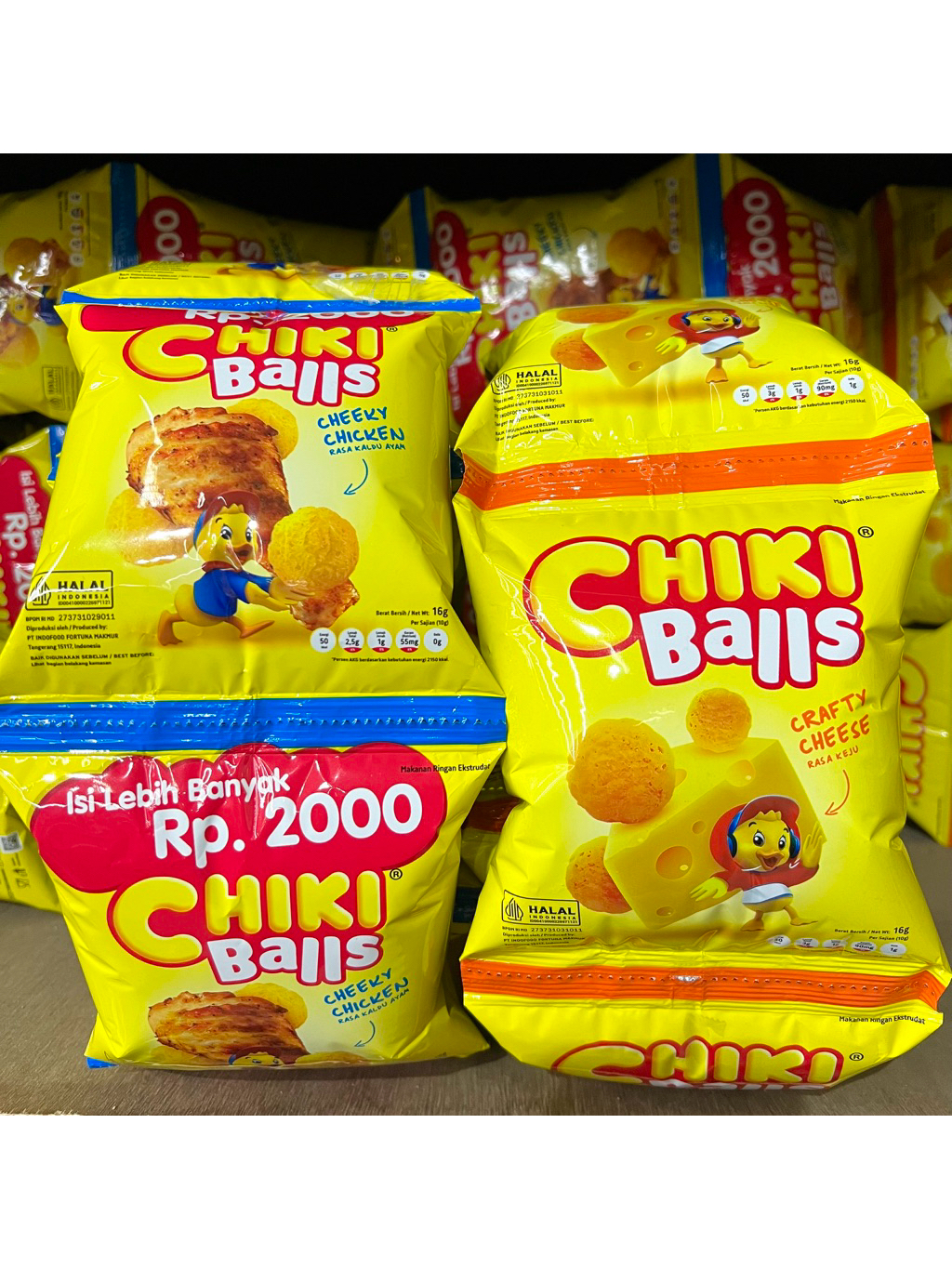 Jual Chiki Balls Renceng Rasa Keju / Ayam 16g | Shopee Indonesia