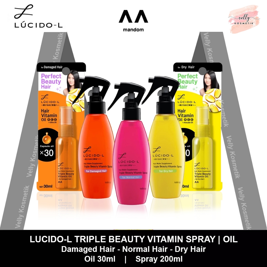 Jual Lucido-L Hair Make Supplement Triple Beauty Vitamin Spray For Dry ...