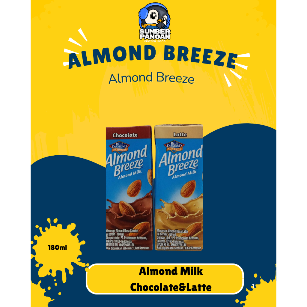 Jual Almond Breeze Almon Milk Rasa Milk Chocolate&Latte 180ml | Shopee ...