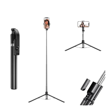 TONGSIS TRIPOD Selfie Stick R1 L Tongsis Remote Bluetooth Tripod 1.7 METER HP Iphone Android
