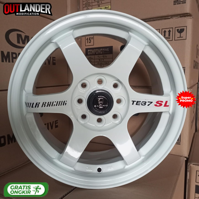 Jual velg r15 palang 6 warna putih velg mobil Soluna Starlet Valco Vios ...