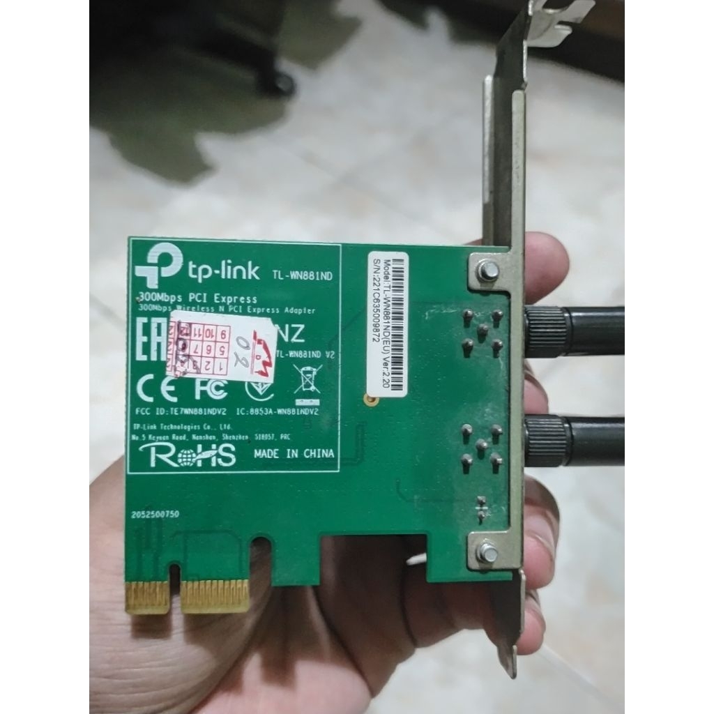 Jual TP-LINK TL-WN881ND | 300Mbps WIFI Adapter N Card | PCI Express ...