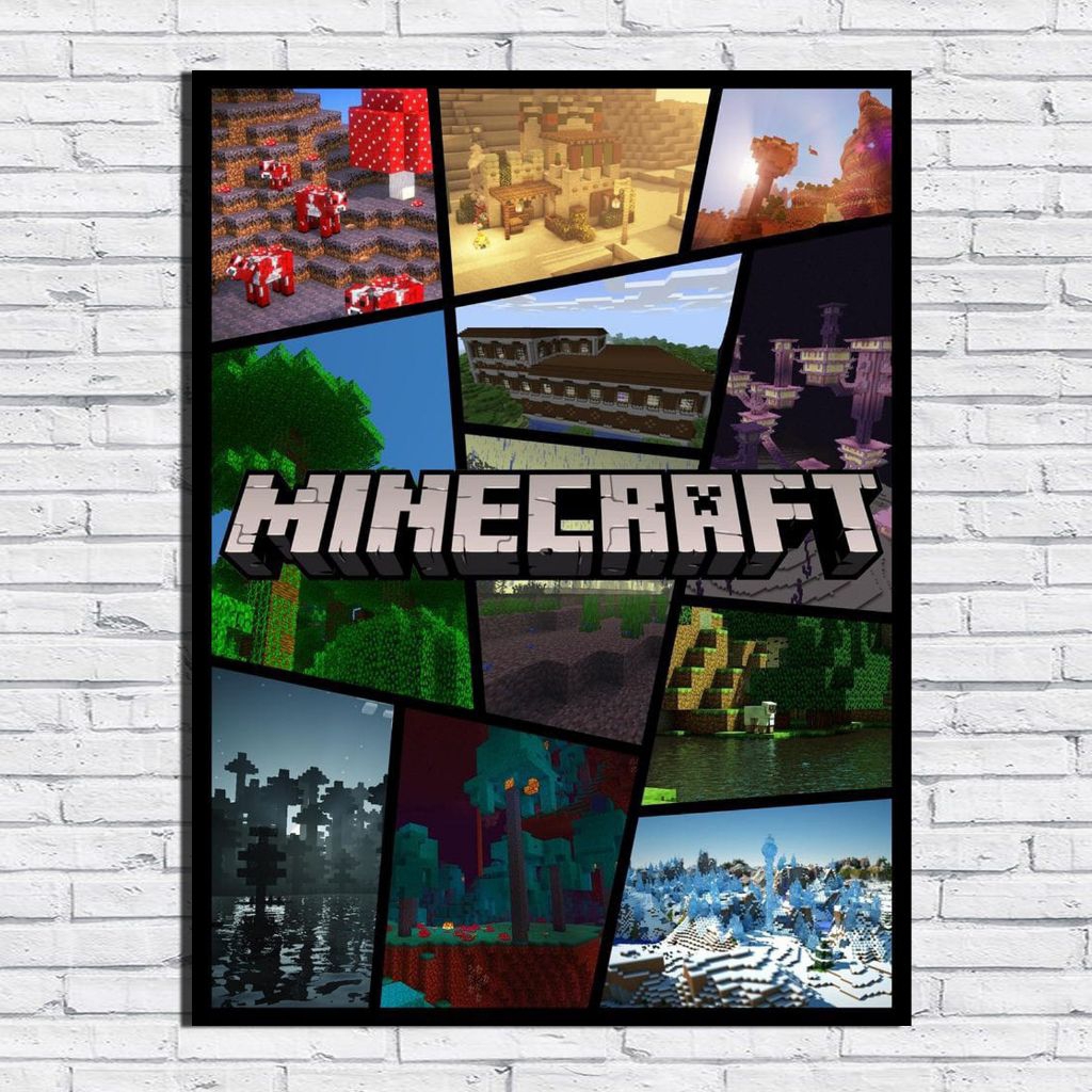 Jual Hiasan Dinding Poster Minecraft | Shopee Indonesia