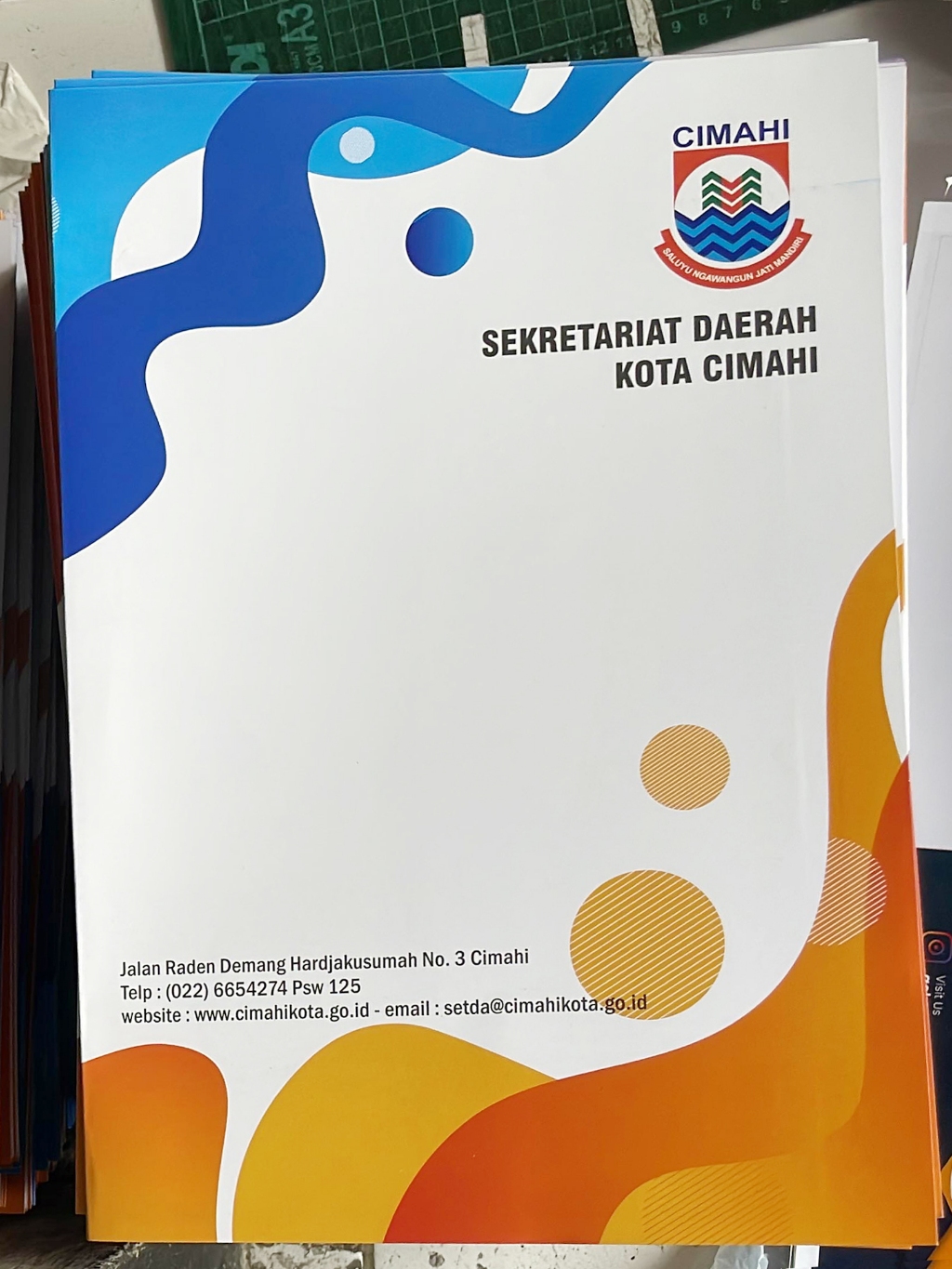 Jual CETAK MAP FOLDER / STOP MAP F4 BERWARNA CUSTOM DESIGN / MAP KANTOR ...