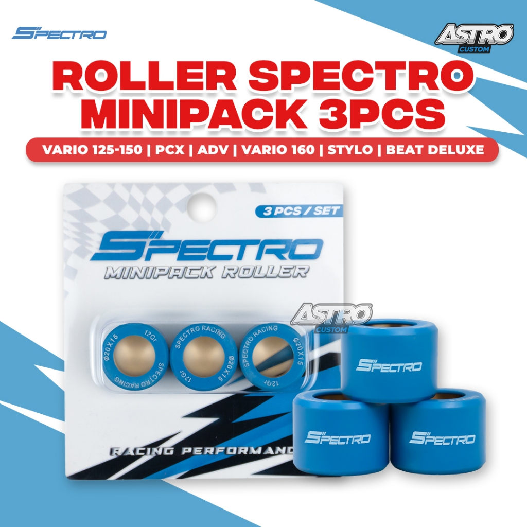 Jual Spectro Roller Isi 3 Vario 125 150 PCX ADV Stylo 160 Beat Deluxe ...